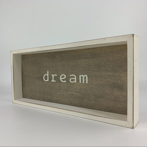 Quill to Paper 'dream' Box Frame Farmhouse Sign - Picture 2 of 16